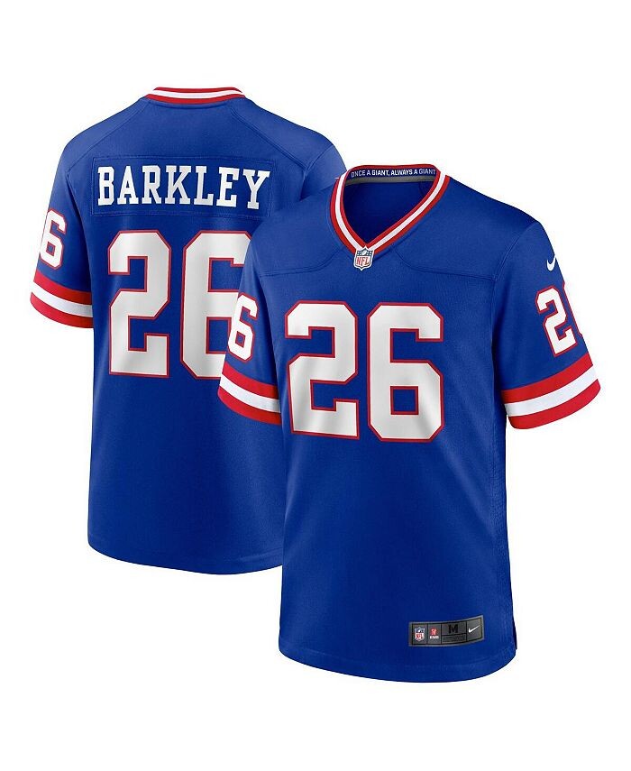 Мужское классическое игровое джерси Saquon Barkley Royal New York Giants Nike, синий
Мужское классическое игровое джерси Saquon Barkley Royal New York Giants Nike, синий