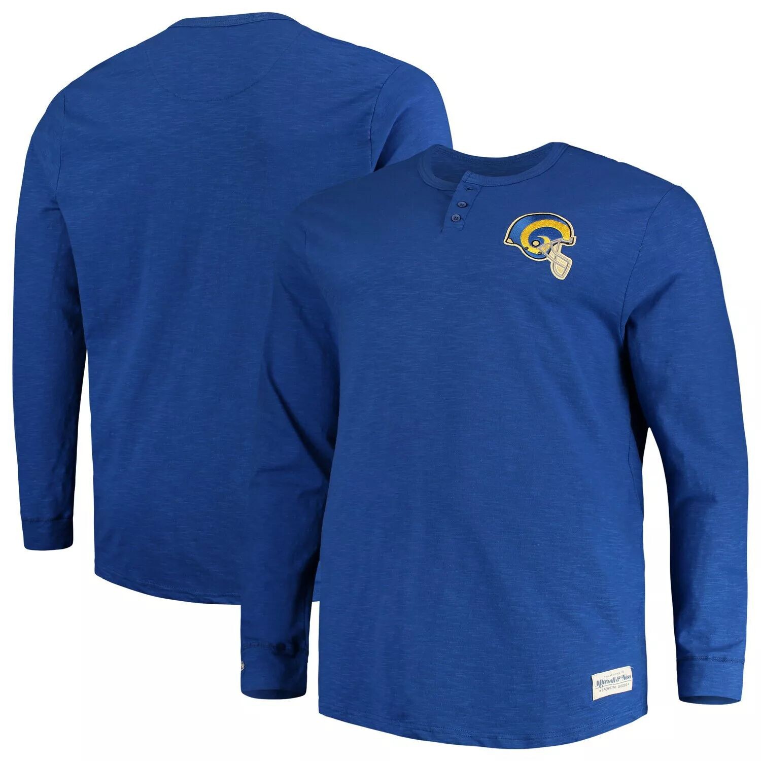 Мужская футболка с длинными рукавами Mitchell & Ness Royal Los Angeles Rams Big & Tall First Round Pick в стиле Хенли
Мужская футболка с длинными рукавами Mitchell & Ness Royal Los Angeles Rams Big & Tall First Round Pick в стиле Хенли