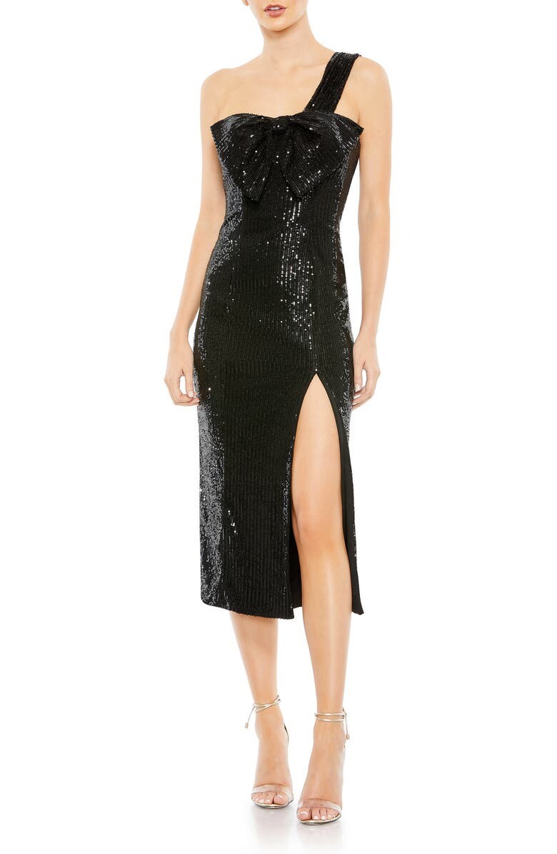Асимметричное коктейльное платье с пайетками и бантом на одно плечо IEENA FOR MAC DUGGAL, черный
Асимметричное коктейльное платье с пайетками и бантом на одно плечо IEENA FOR MAC DUGGAL, черный