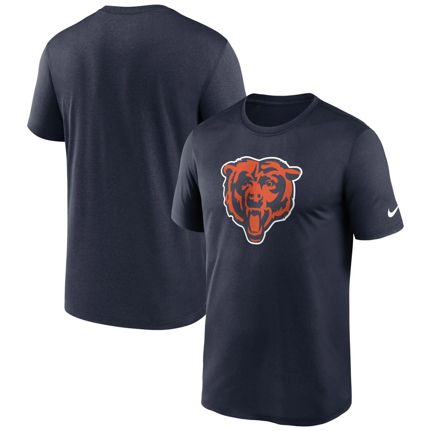 Мужская темно-синяя футболка с логотипом Chicago Bears Legend Performance Nike, Синий
Мужская темно-синяя футболка с логотипом Chicago Bears Legend Performance Nike, Синий