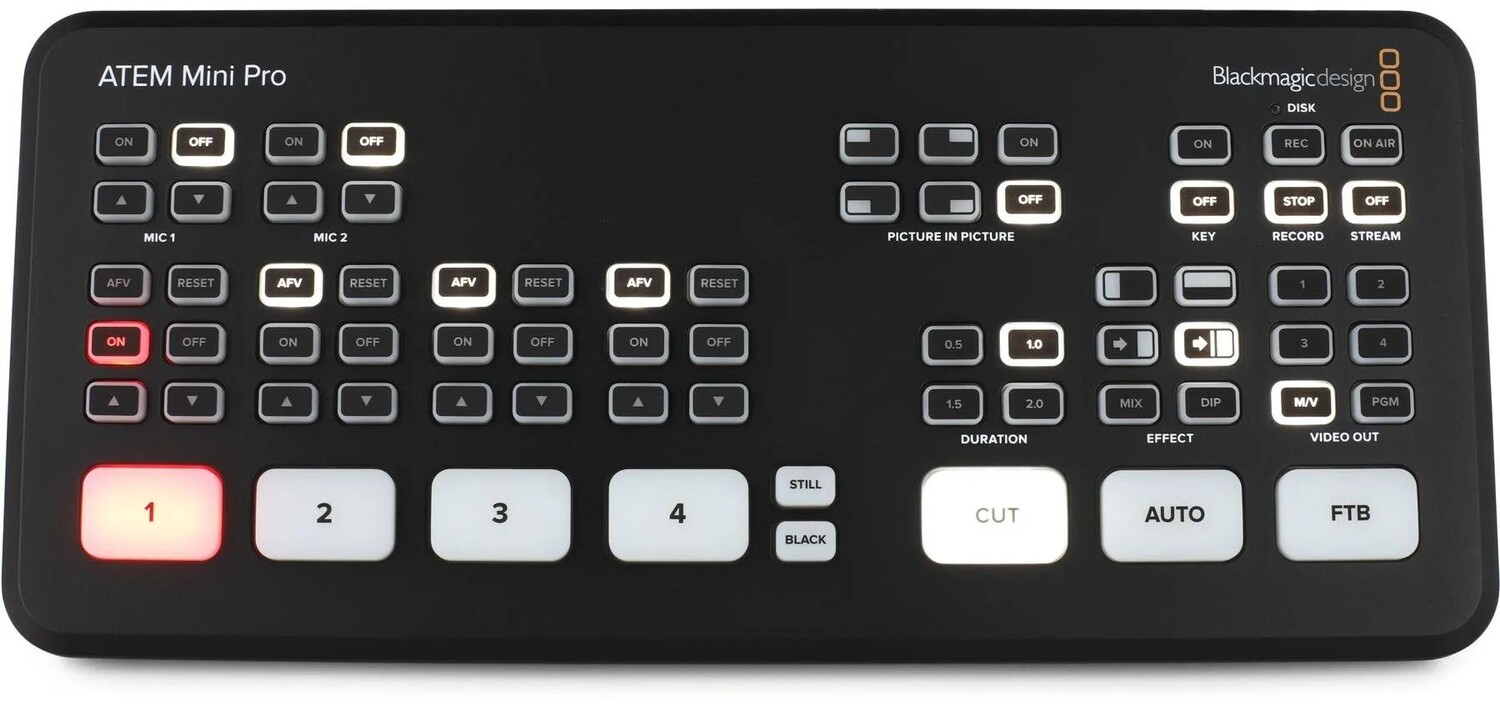 Blackmagic Design ATEM Mini Pro Студия видеопроизводства HDMI с прямой трансляцией
Blackmagic Design ATEM Mini Pro Студия видеопроизводства HDMI с прямой трансляцией