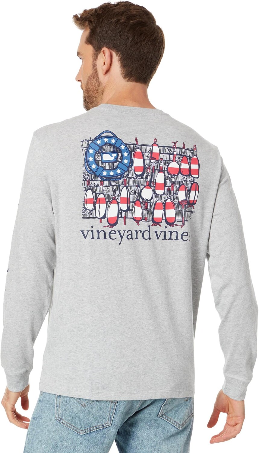 Футболка с карманами и длинными рукавами USA Buoys Vineyard Vines, цвет Grey Heather
Футболка с карманами и длинными рукавами USA Buoys Vineyard Vines, цвет Grey Heather