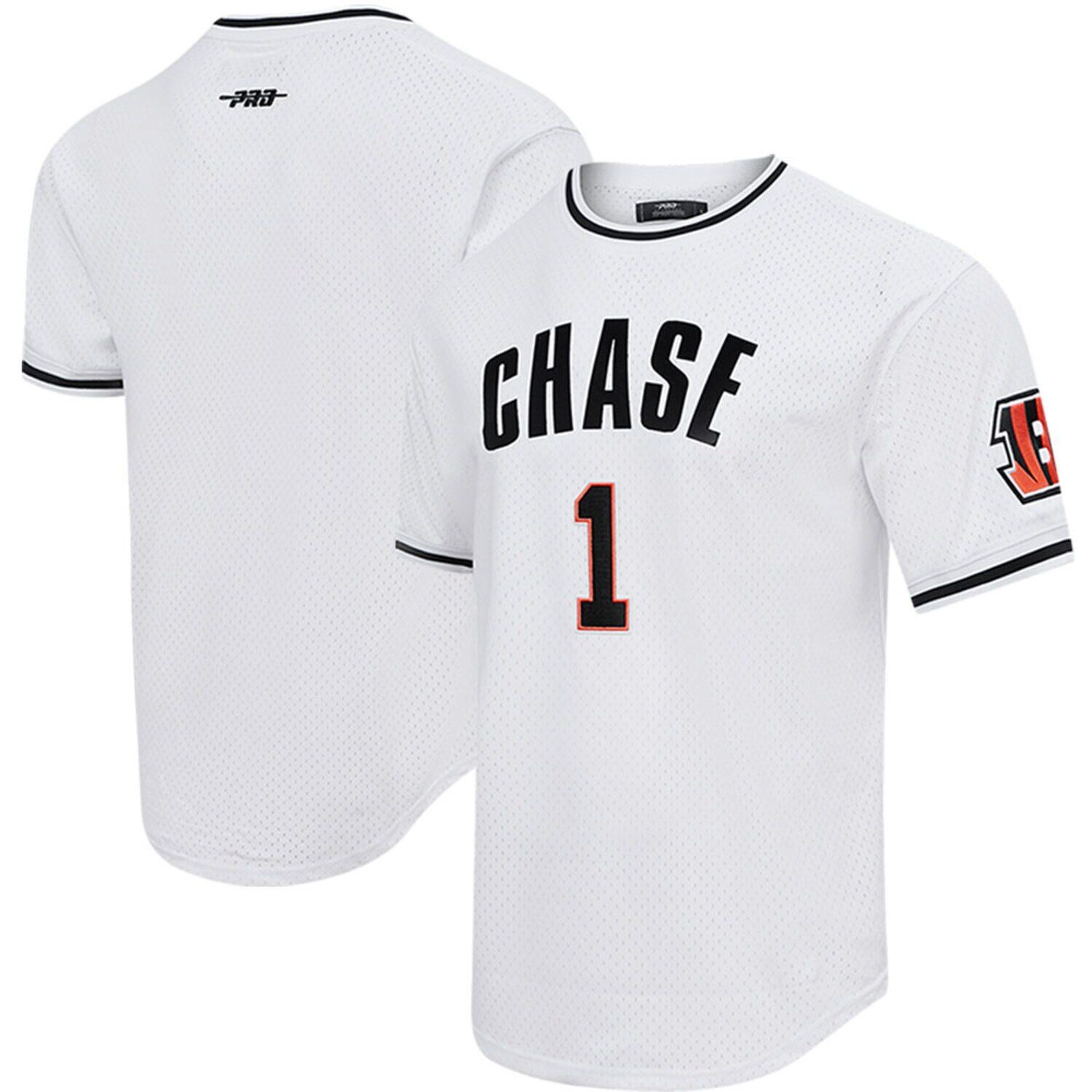 Мужская футболка Pro Standard Ja'Marr Chase белая Cincinnati Bengals с сеткой имя и номер игрока Верх, Белый
Мужская футболка Pro Standard Ja'Marr Chase белая Cincinnati Bengals с сеткой имя и номер игрока Верх, Белый