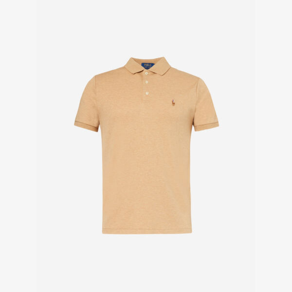 Рубашка-поло узкого кроя из хлопкового джерси с фирменной вышивкой Polo Ralph Lauren, коричневый
Рубашка-поло узкого кроя из хлопкового джерси с фирменной вышивкой Polo Ralph Lauren, коричневый