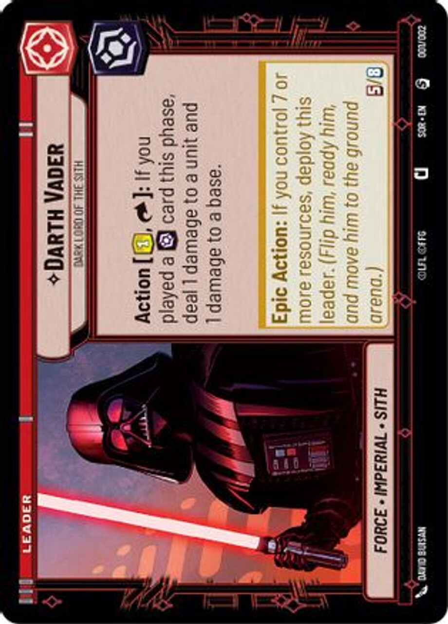 Карточная игра Darth Vader - Dark Lord of the Sith (001/002) - Prerelease Promos
Карточная игра Darth Vader - Dark Lord of the Sith (001/002) - Prerelease Promos