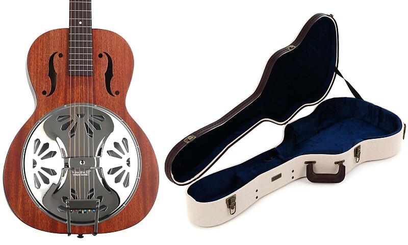 Gretsch G9200 Boxcar с круглым вырезом, корпус из красного дерева, резонатор, накладка на гриф из натурального падаука в комплекте с деревянным футляром Gator Journeyman Deluxe, футляр для резонатора
Gretsch G9200 Boxcar с круглым вырезом, корпус из красного дерева, резонатор, накладка на гриф из натурального падаука в комплекте с деревянным футляром Gator Journeyman Deluxe, футляр для резонатора