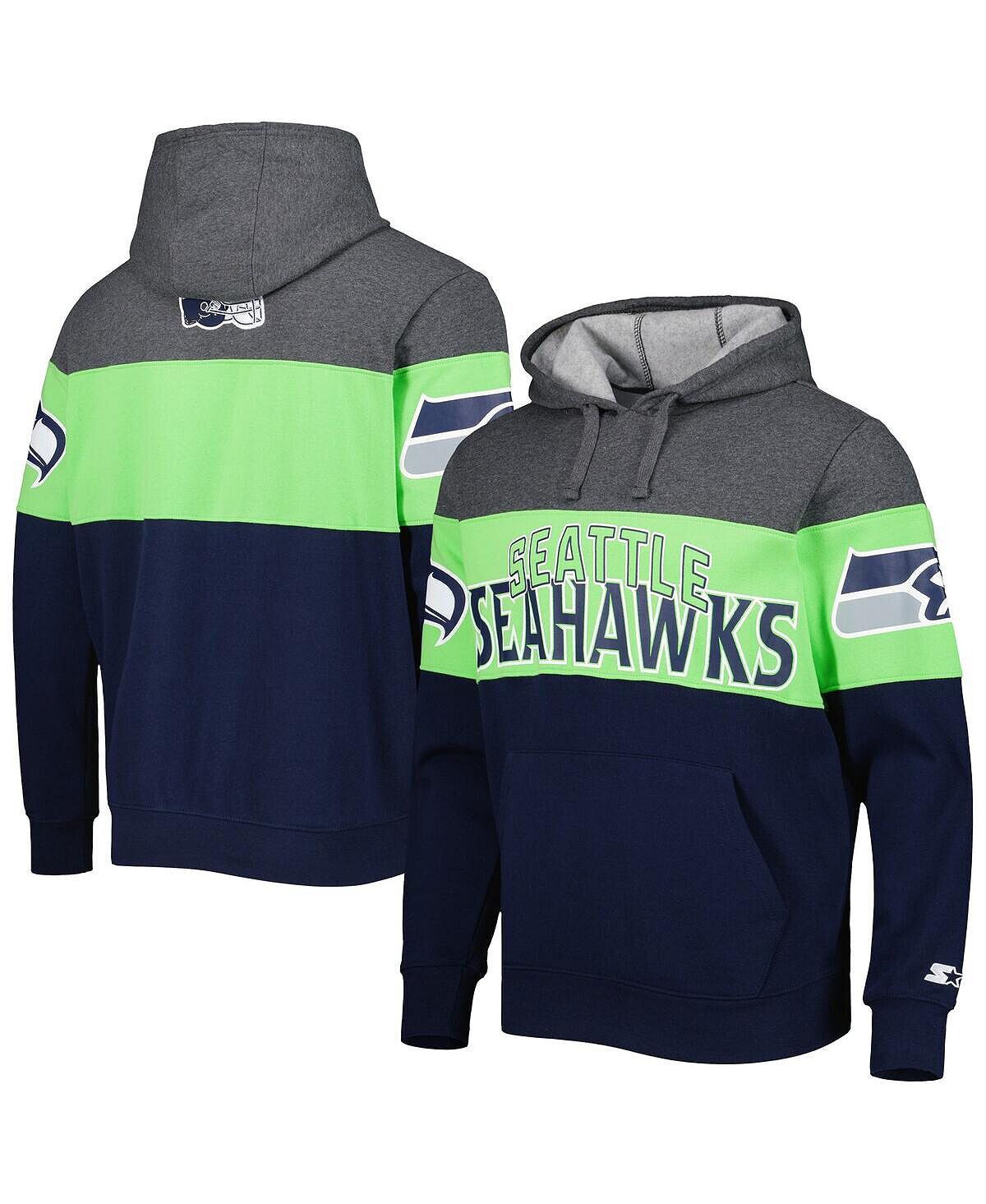 Мужская толстовка с капюшоном heather charcoal, college navy seattle seahawks extreme pullover Starter, мульти
Мужская толстовка с капюшоном heather charcoal, college navy seattle seahawks extreme pullover Starter, мульти