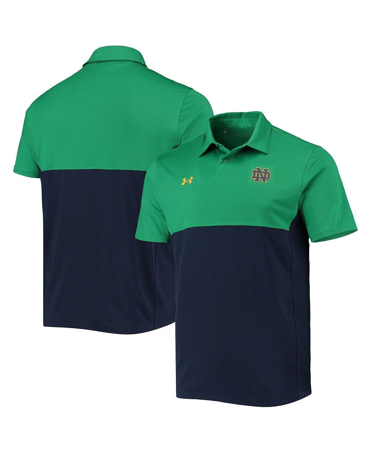 Мужская зелено-темно-синяя рубашка поло notre dame fighting irish 2022 blocked coaches performance Under Armour, мульти
Мужская зелено-темно-синяя рубашка поло notre dame fighting irish 2022 blocked coaches performance Under Armour, мульти
