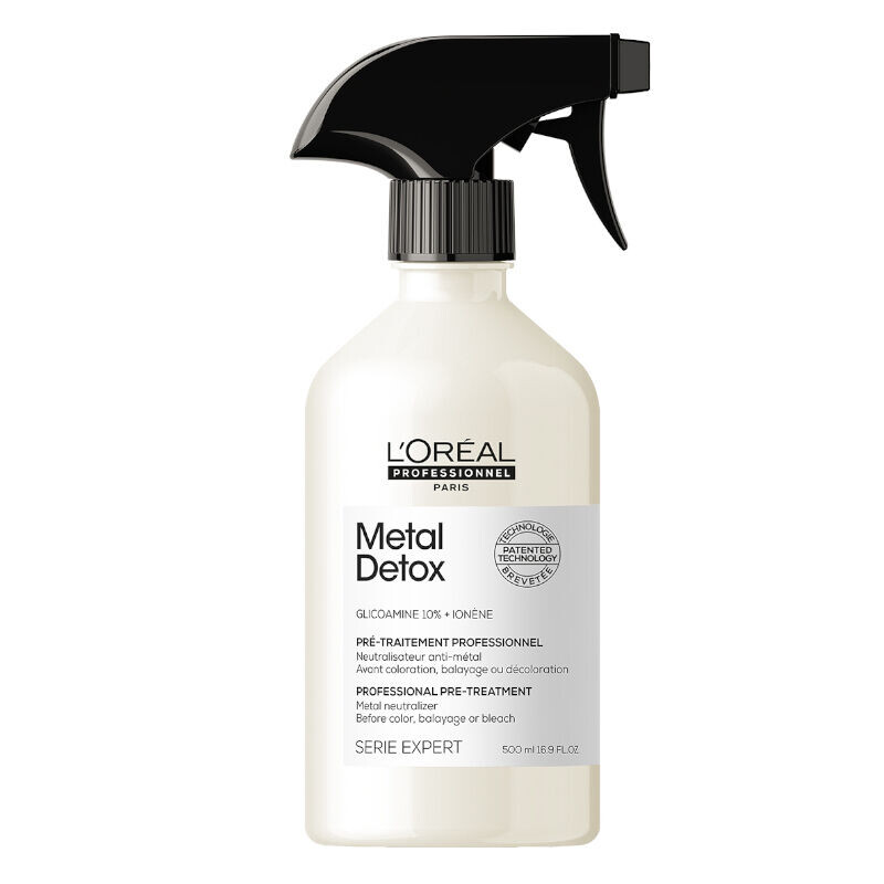 L'Oréal Professionnel Metal Detox спрей для нейтрализации металлов для использования перед окрашиванием, обесцвечиванием или мелированием, 500 мл
L'Oréal Professionnel Metal Detox спрей для нейтрализации металлов для использования перед окрашиванием, обесцвечиванием или мелированием, 500 мл