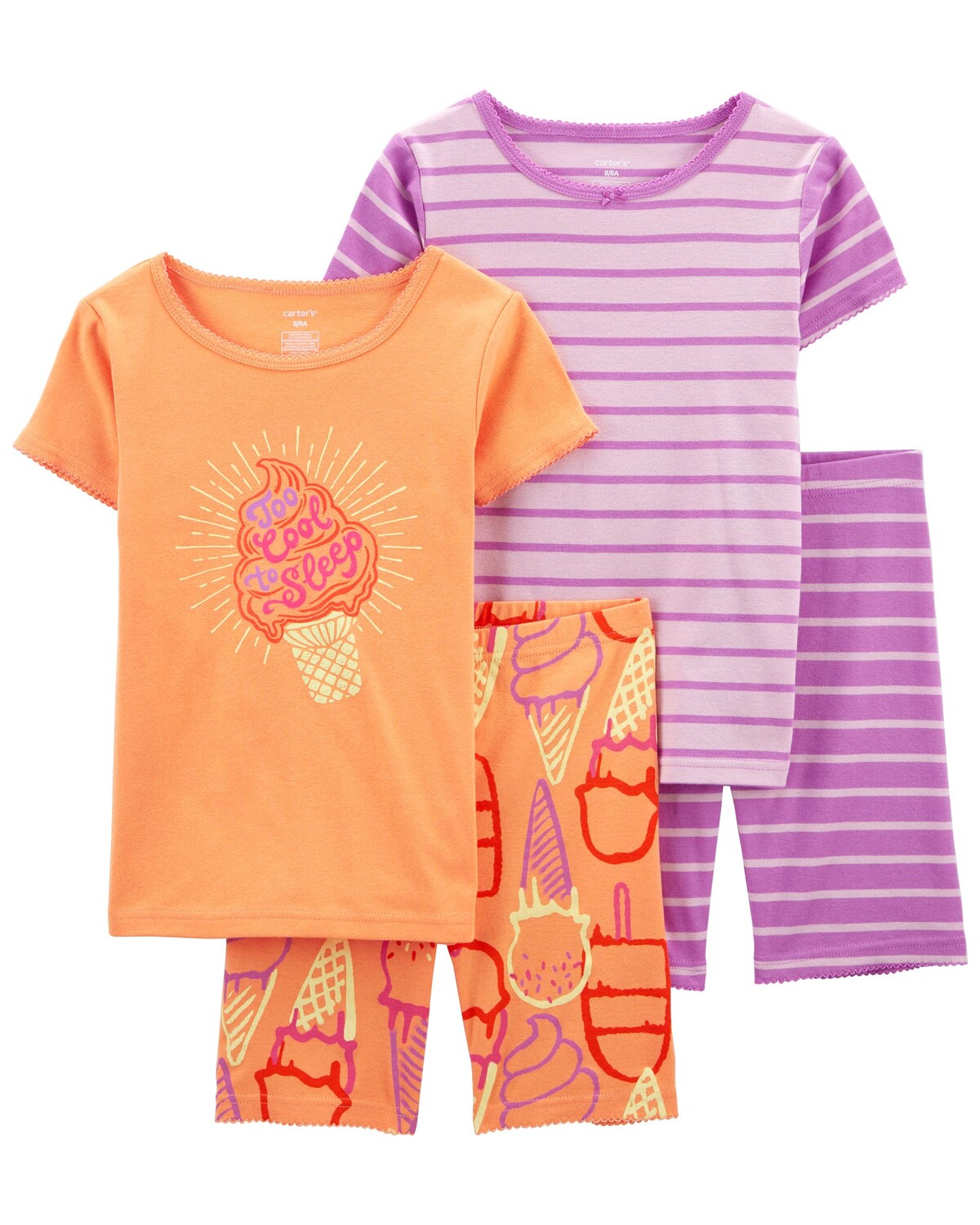 Детские пижамы из 100 % хлопка с 4 предметами Ice Cream Snug Fit Carter's, оранжевый/фиолетовый
Детские пижамы из 100 % хлопка с 4 предметами Ice Cream Snug Fit Carter's, оранжевый/фиолетовый