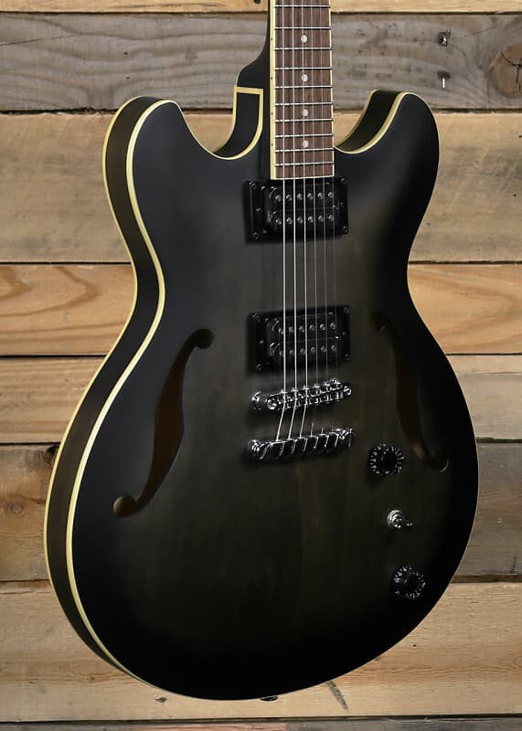 Гитара с полым корпусом Ibanez AS53, прозрачная, черная, плоская AS53 Hollowbody Guitar
Гитара с полым корпусом Ibanez AS53, прозрачная, черная, плоская AS53 Hollowbody Guitar