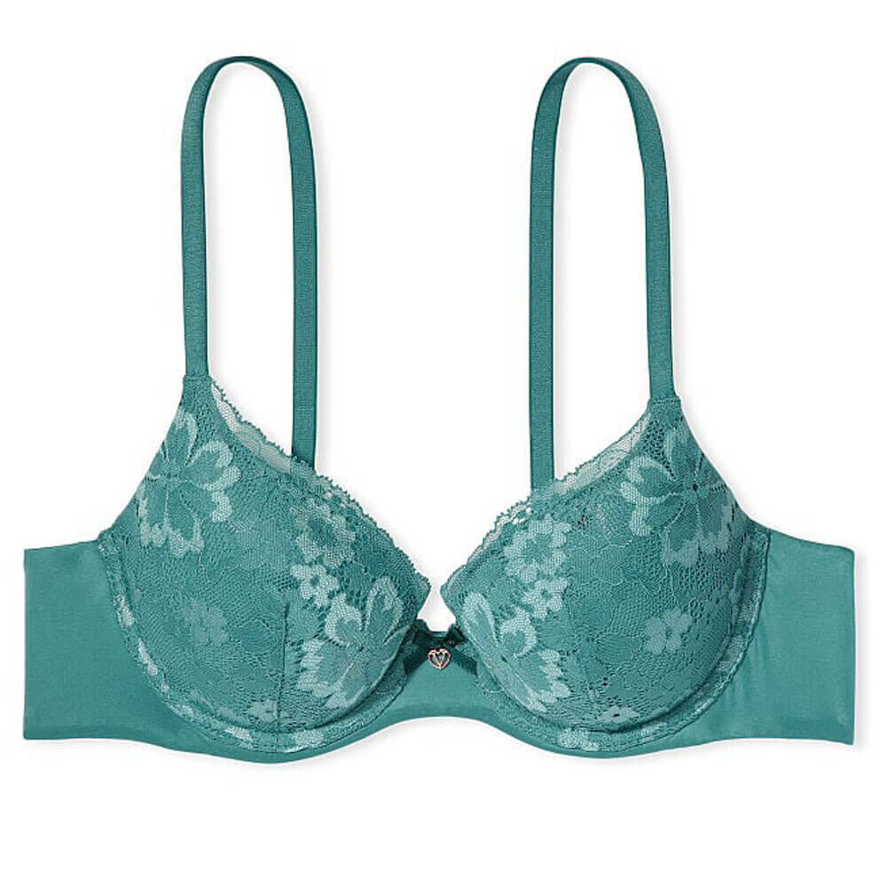 Кружевной бюстгальтер на легкой подкладке Victoria's Secret Body by Victoria Demi, зеленый
Кружевной бюстгальтер на легкой подкладке Victoria's Secret Body by Victoria Demi, зеленый