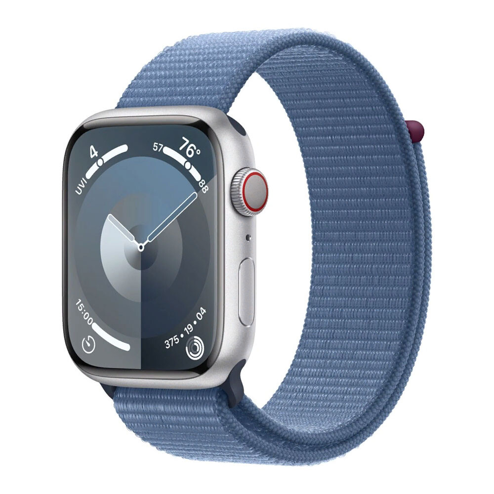 Умные часы Apple Watch Series 9 (GPS + Cellular), 45мм, Silver Aluminum Case/Winter Blue Sport Loop - Onesize, Серебристый
Умные часы Apple Watch Series 9 (GPS + Cellular), 45мм, Silver Aluminum Case/Winter Blue Sport Loop - Onesize, Серебристый