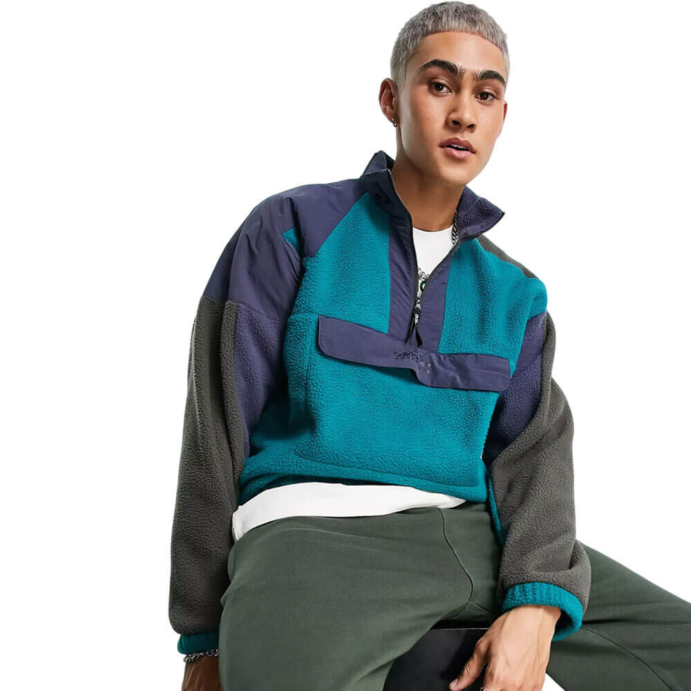 Толстовка Adidas Originals Adventure Colour Block 1/4 Fleece Large Pocket, серый/синий/бирюзовый
Толстовка Adidas Originals Adventure Colour Block 1/4 Fleece Large Pocket, серый/синий/бирюзовый