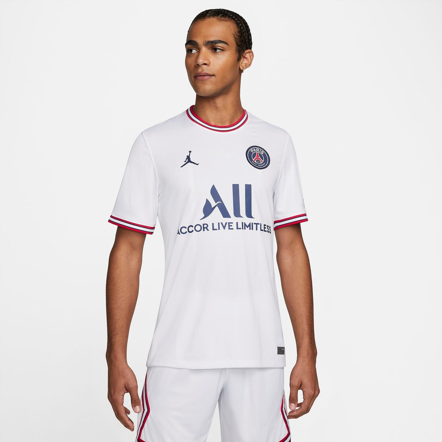 Мужская футболка Jordan Paris Saint-Germain Dri-FIT 2022-23 Stadium Fourth Soccer Jersey, белый
Мужская футболка Jordan Paris Saint-Germain Dri-FIT 2022-23 Stadium Fourth Soccer Jersey, белый
