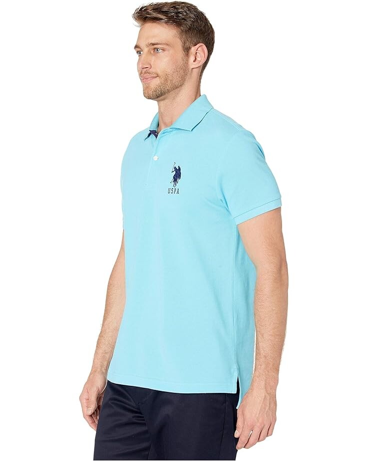 Поло U.S. POLO ASSN. Slim Fit Big Horse Polo with Stripe Collar, цвет Horizon Blue
Поло U.S. POLO ASSN. Slim Fit Big Horse Polo with Stripe Collar, цвет Horizon Blue