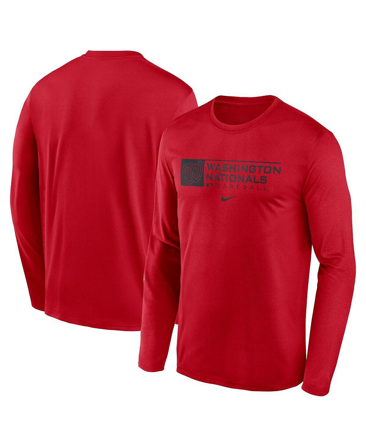 Мужская красная футболка с длинным рукавом washington nationals authentic collection performance Nike, красный
Мужская красная футболка с длинным рукавом washington nationals authentic collection performance Nike, красный