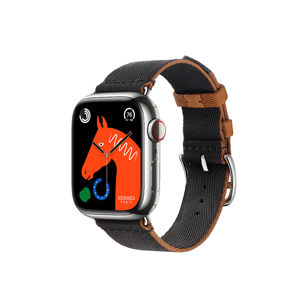 Умные часы Apple Watch Series 9 Hermes (GPS + Cellular), 41мм, Silver Case/Noir/Gold Twill Jump, Серебристый
Умные часы Apple Watch Series 9 Hermes (GPS + Cellular), 41мм, Silver Case/Noir/Gold Twill Jump, Серебристый