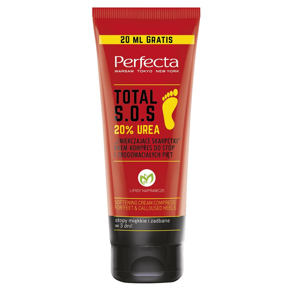 Perfecta Total S.O.S 20% Urea смягчающий крем-комплекс для носков для ног и огрубевших пяток 120мл
Perfecta Total S.O.S 20% Urea смягчающий крем-комплекс для носков для ног и огрубевших пяток 120мл