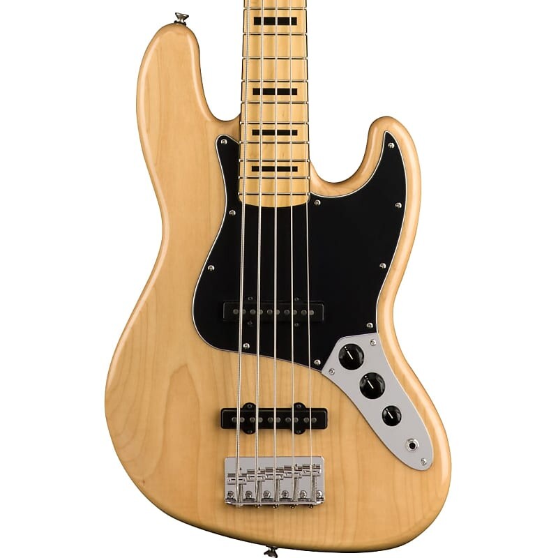 Fender Squier Classic Vibe 70s Jazz Bass Guitar V — 5-String — Natural 0374550521
Fender Squier Classic Vibe 70s Jazz Bass Guitar V — 5-String — Natural 0374550521