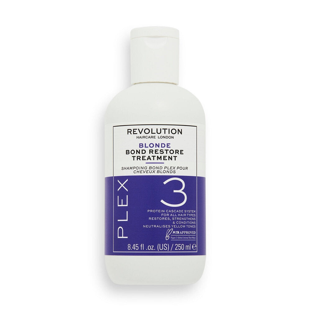 Revolution Уход за волосами Blonde Plex 3 Bond Restore Treatment восстанавливающее средство для светлых волос 250мл
Revolution Уход за волосами Blonde Plex 3 Bond Restore Treatment восстанавливающее средство для светлых волос 250мл