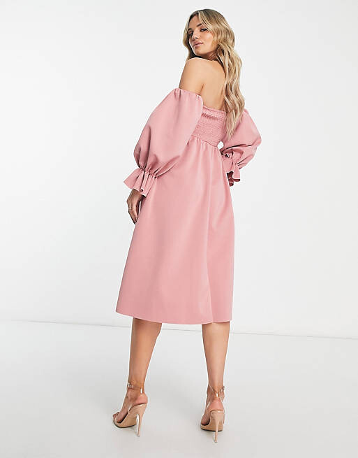 Нежно-розовое блузонное платье миди с присборенными краями ASOS DESIGN Maternity, Розовый
Нежно-розовое блузонное платье миди с присборенными краями ASOS DESIGN Maternity, Розовый