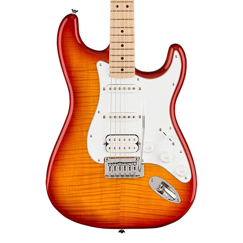 Squier Affinity Series Stratocaster FMT HSS — кленовый гриф, белая накладка, Sienna Sunburst
Squier Affinity Series Stratocaster FMT HSS — кленовый гриф, белая накладка, Sienna Sunburst
