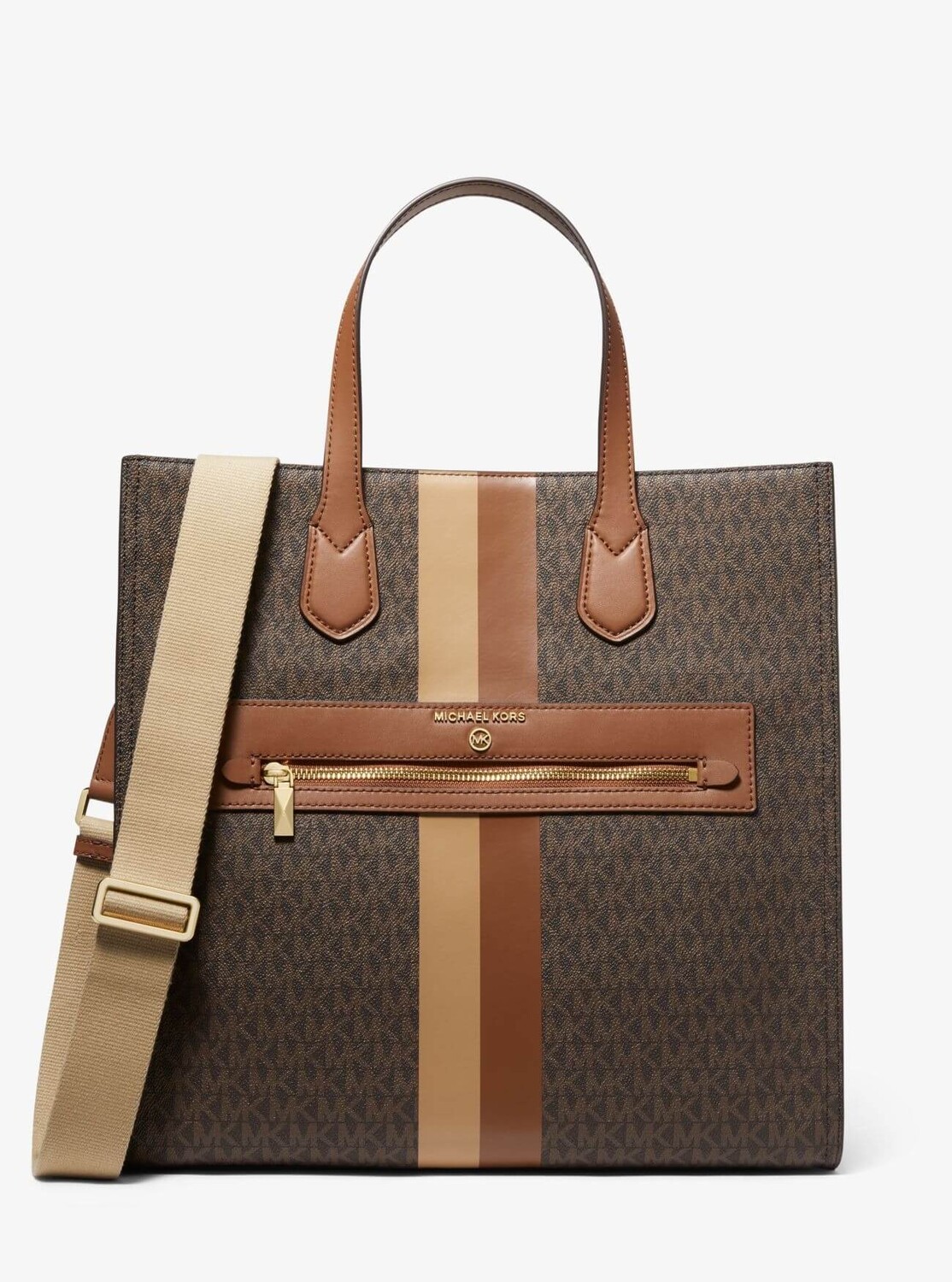 Сумка-тоут Michael Michael Kors Kempner Large Logo Stripe, темно-коричневый/коричневый
Сумка-тоут Michael Michael Kors Kempner Large Logo Stripe, темно-коричневый/коричневый