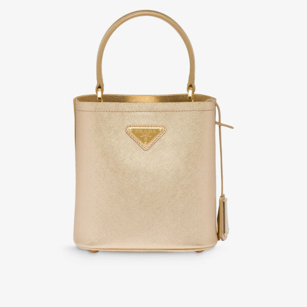 Миниатюрная сумка через плечо Panier из металлизированной кожи Prada, серебряный
Миниатюрная сумка через плечо Panier из металлизированной кожи Prada, серебряный
