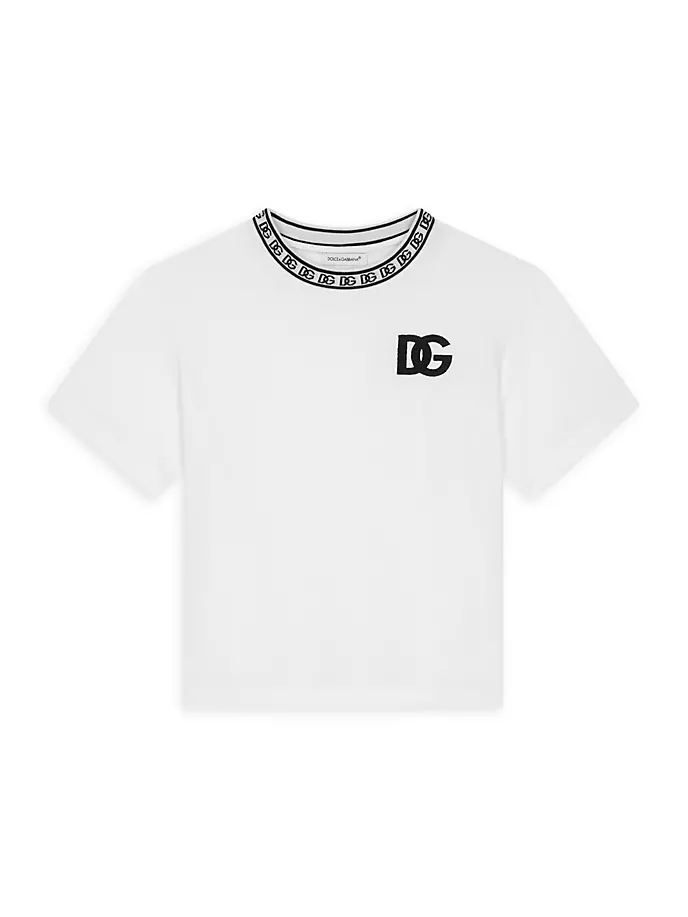 Футболка Little Kid's & Kid's с жаккардовым вырезом и логотипом Dolce&Gabbana, белый
Футболка Little Kid's & Kid's с жаккардовым вырезом и логотипом Dolce&Gabbana, белый
