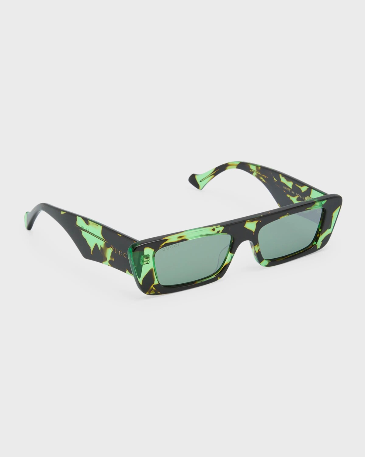 Мужские прямоугольные солнцезащитные очки из ацетата Gucci, цвет 008 Black Green
Мужские прямоугольные солнцезащитные очки из ацетата Gucci, цвет 008 Black Green