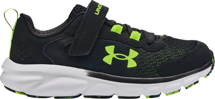 Кроссовки Under Armour Assert 9 AC PS Black Lime, черный 
Кроссовки Under Armour Assert 9 AC PS Black Lime, черный