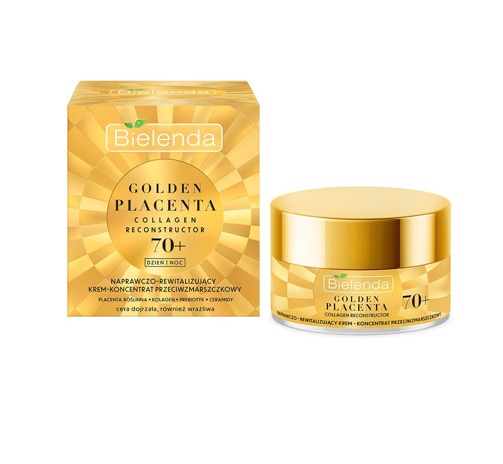 Bielenda Golden Placenta 70+ восстанавливающий и восстанавливающий крем-концентрат против морщин 50мл
Bielenda Golden Placenta 70+ восстанавливающий и восстанавливающий крем-концентрат против морщин 50мл