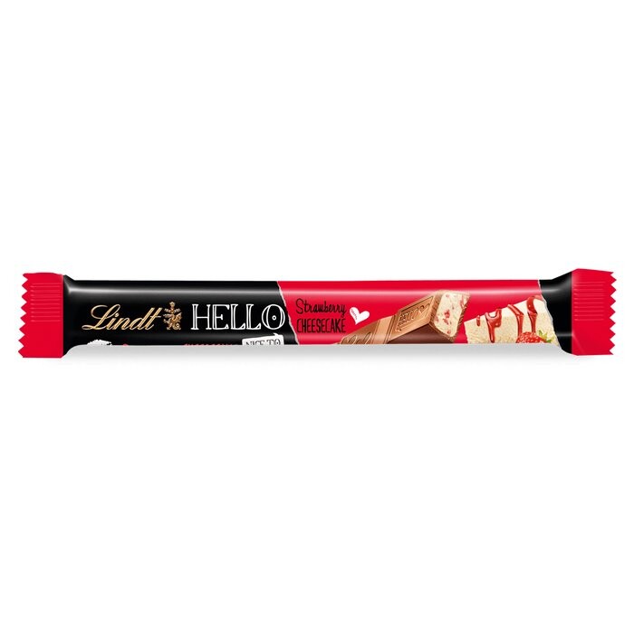 Шоколадный батончик Lindt Hello Strawberry Cheesecake Stick, клубничный чизкейк, 39г
Шоколадный батончик Lindt Hello Strawberry Cheesecake Stick, клубничный чизкейк, 39г