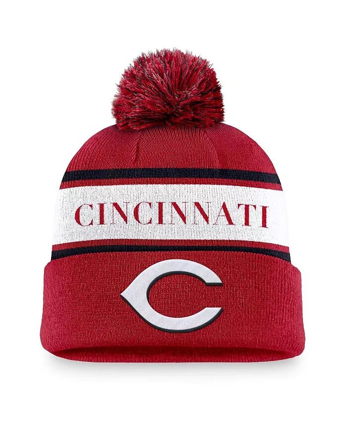 Мужская красная вязаная шапка с манжетами и помпоном в полоску Cincinnati Reds Team Nike, красный
Мужская красная вязаная шапка с манжетами и помпоном в полоску Cincinnati Reds Team Nike, красный