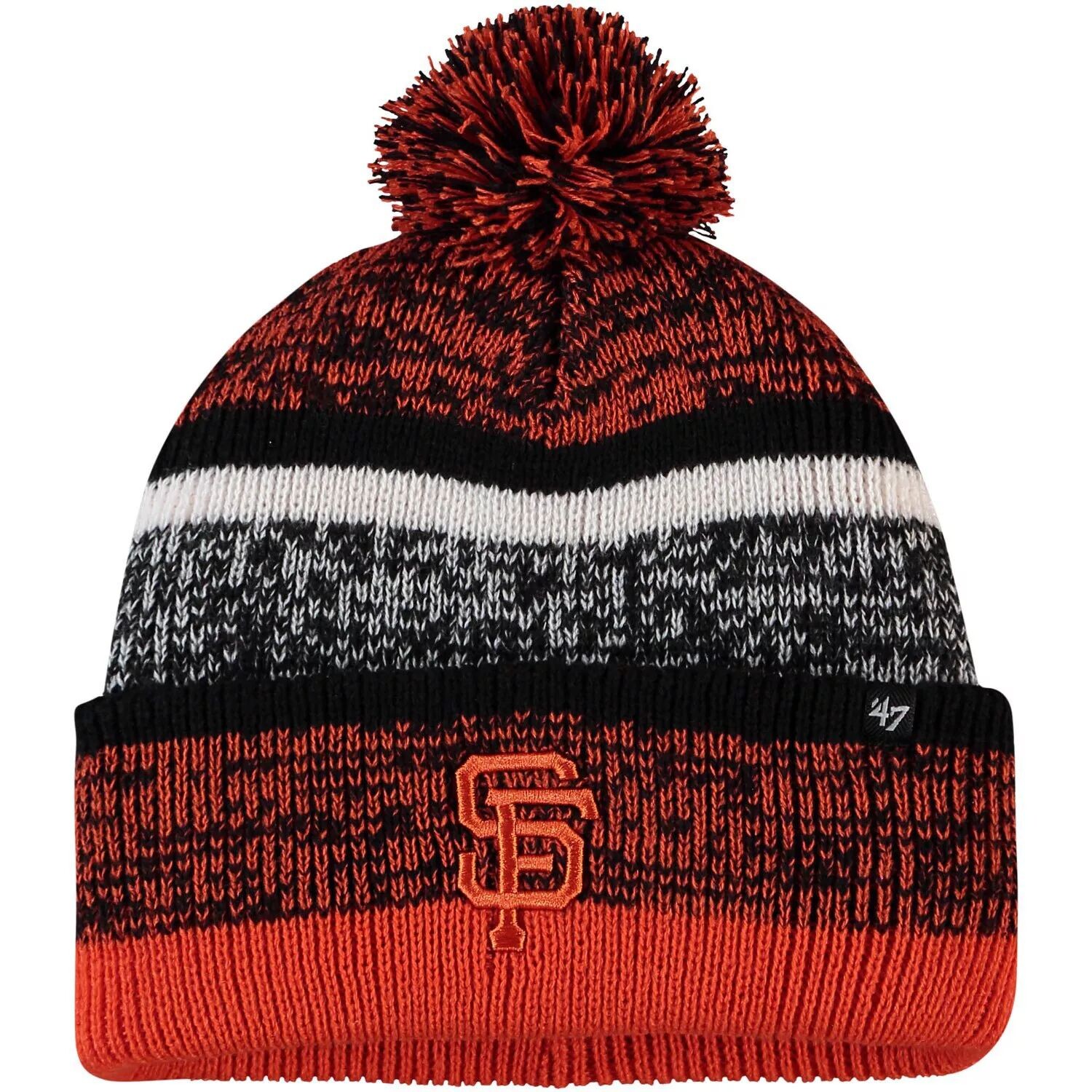 Мужская оранжевая вязаная шапка '47 San Francisco Giants Northward с манжетами и помпоном
Мужская оранжевая вязаная шапка '47 San Francisco Giants Northward с манжетами и помпоном