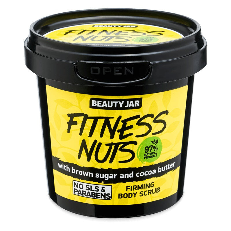 BEAUTY JAR Питательный скраб для тела Fitness Nuts с коричневым сахаром и маслом какао 200г
BEAUTY JAR Питательный скраб для тела Fitness Nuts с коричневым сахаром и маслом какао 200г