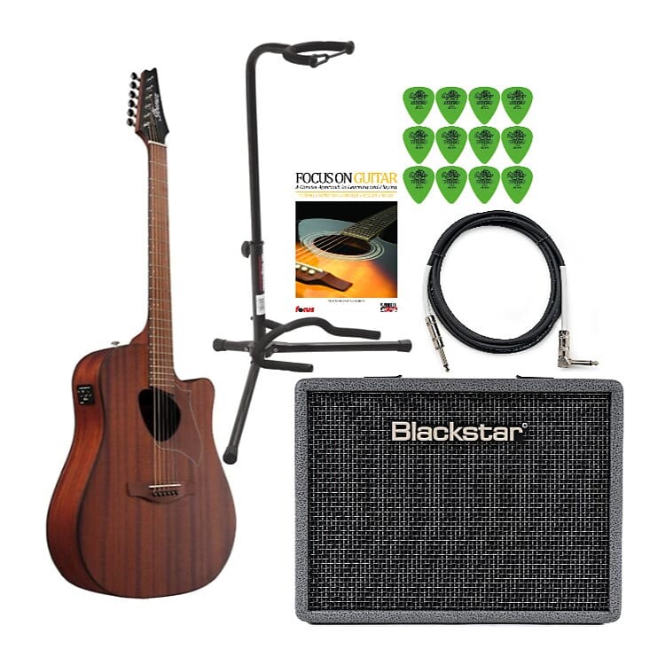 Ibanez ALT20 Altstar Acoustic-Electric Guitar (Open Pore Natural) Комплект с усилителем 15E, подставкой для гитары, гитарным кабелем, учебником по игре на гитаре и гитарными медиаторами (12 шт. в упаковке)
Ibanez ALT20 Altstar Acoustic-Electric Guitar (Open Pore Natural) Комплект с усилителем 15E, подставкой для гитары, гитарным кабелем, учебником по игре на гитаре и гитарными медиаторами (12 шт. в упаковке)