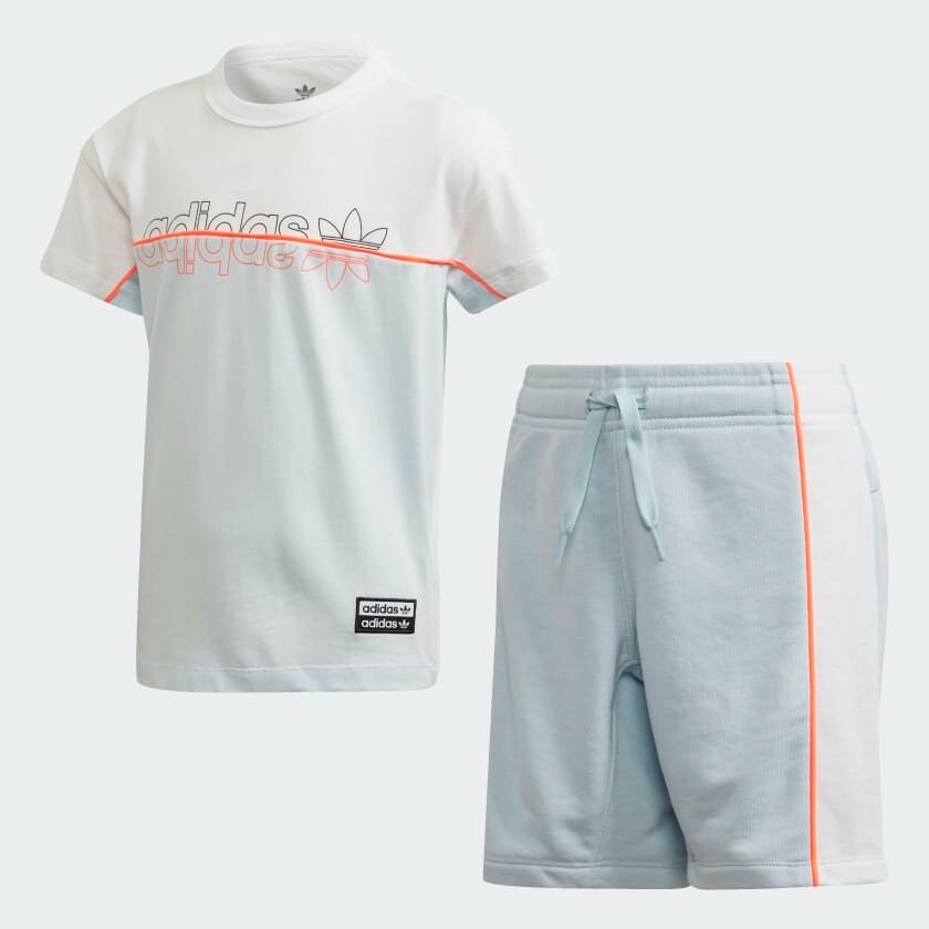 Детский комплект Adidas Originals Shorts Tee, 2 предмета, бледно-голубой/белый/мультиколор
Детский комплект Adidas Originals Shorts Tee, 2 предмета, бледно-голубой/белый/мультиколор