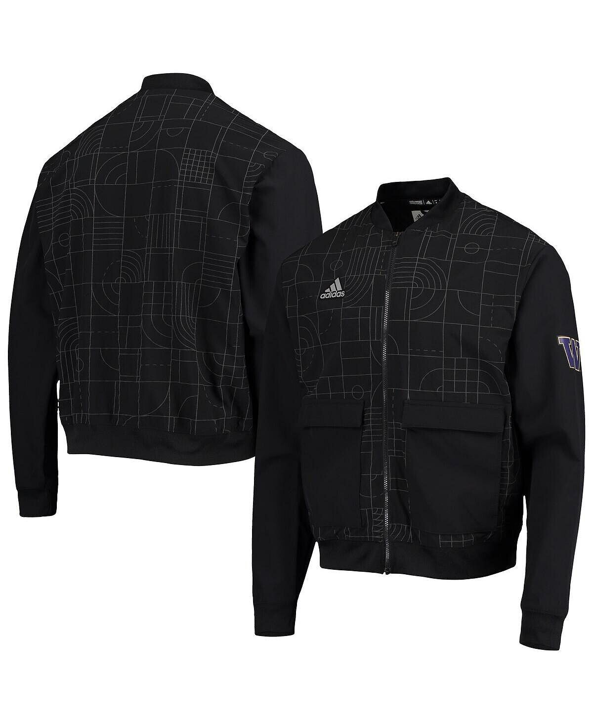 Мужская черная куртка washington huskies playoff pack с молнией во всю длину adidas, черный
Мужская черная куртка washington huskies playoff pack с молнией во всю длину adidas, черный
