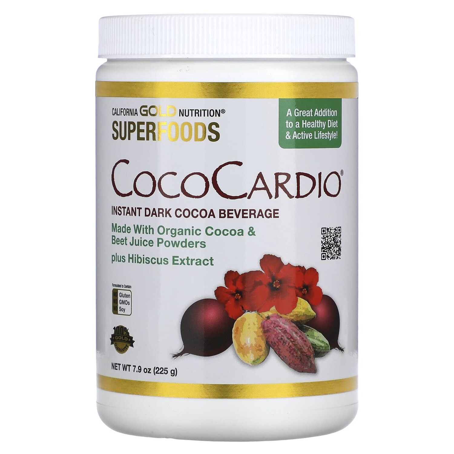 CocoCardio, сертифицированный напиток из органического растворимого темного какао с соком свеклы и гибискусом, 225 г (7,93 унции), California Gold Nutrition
CocoCardio, сертифицированный напиток из органического растворимого темного какао с соком свеклы и гибискусом, 225 г (7,93 унции), California Gold Nutrition