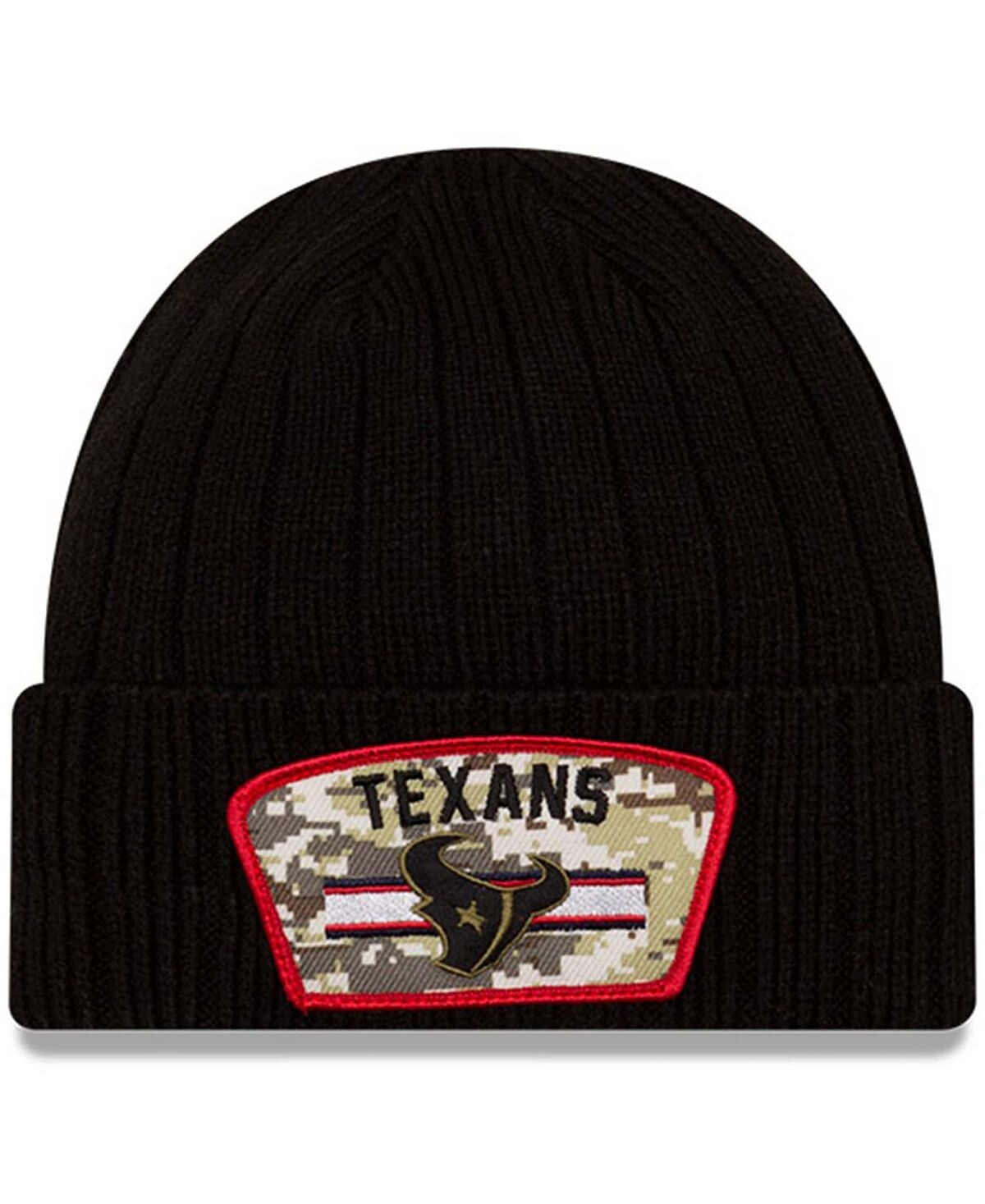 Мужская черная вязаная шапка Houston Texans 2021 Salute To Service с манжетами New Era
Мужская черная вязаная шапка Houston Texans 2021 Salute To Service с манжетами New Era