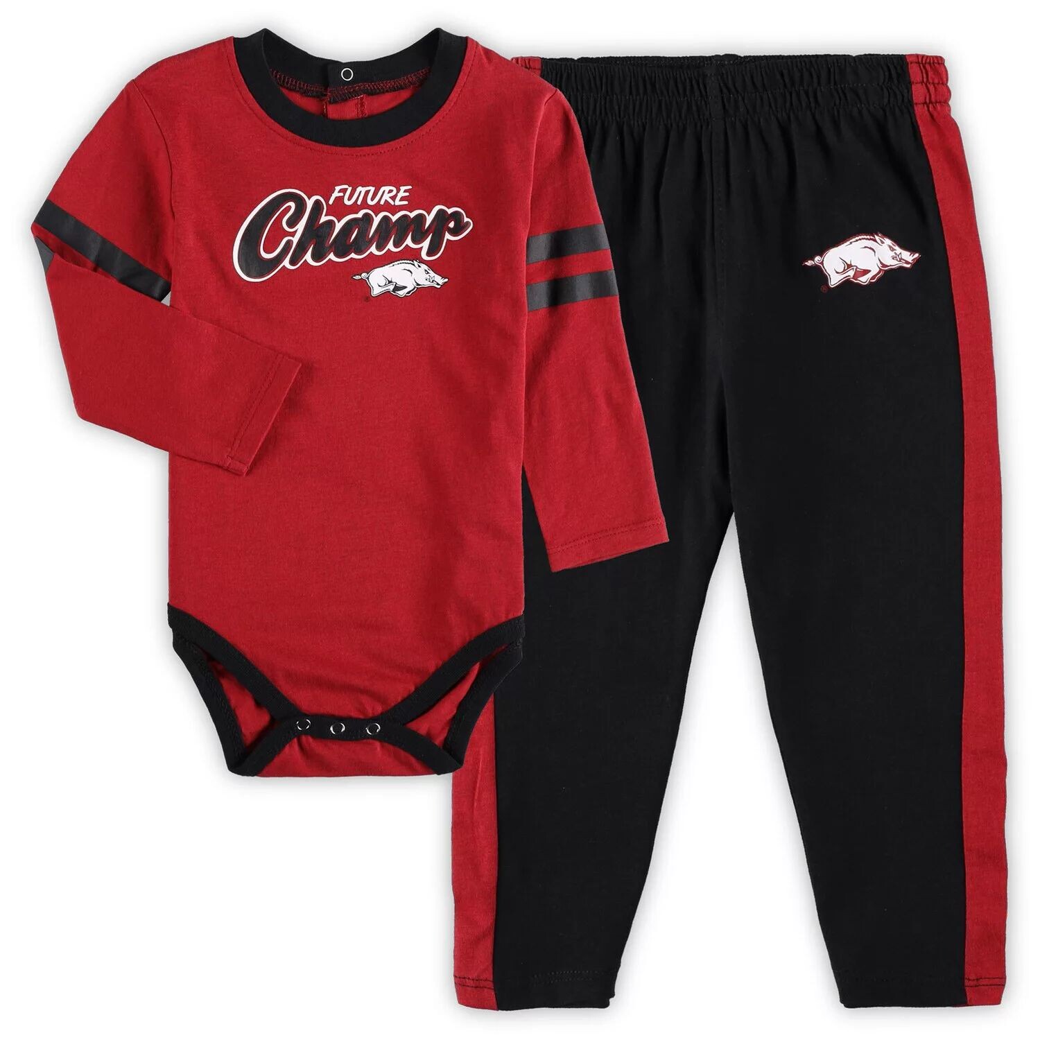 Infant Cardinal/Черный комплект боди с длинными рукавами и спортивных штанов Arkansas Razorbacks Little Kicker Outerstuff
Infant Cardinal/Черный комплект боди с длинными рукавами и спортивных штанов Arkansas Razorbacks Little Kicker Outerstuff