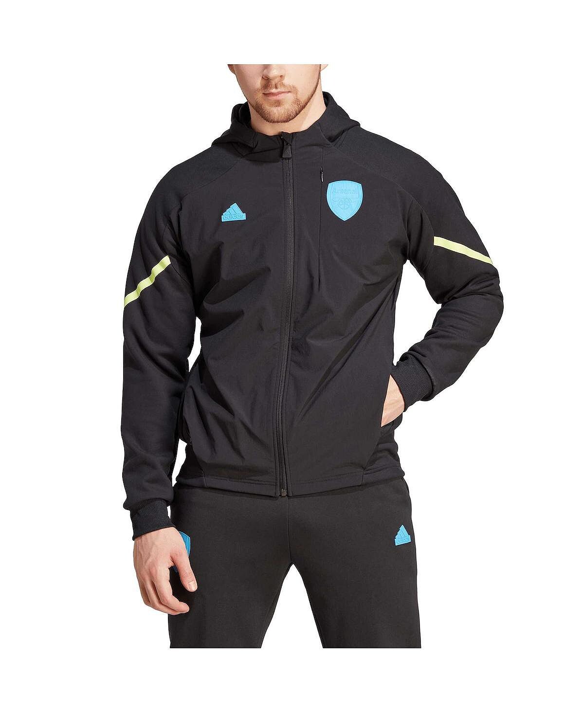 Мужская черная куртка с капюшоном и молнией во всю длину Arsenal Designed for Gameday реглан adidas, Черный
Мужская черная куртка с капюшоном и молнией во всю длину Arsenal Designed for Gameday реглан adidas, Черный