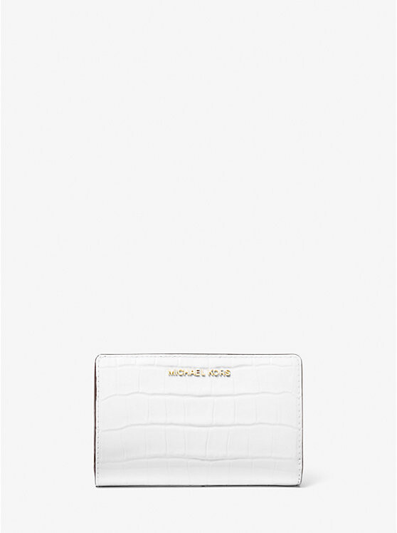 Кошелек Empire Medium из лакированной кожи с тиснением под крокодила Michael Kors, белый
Кошелек Empire Medium из лакированной кожи с тиснением под крокодила Michael Kors, белый