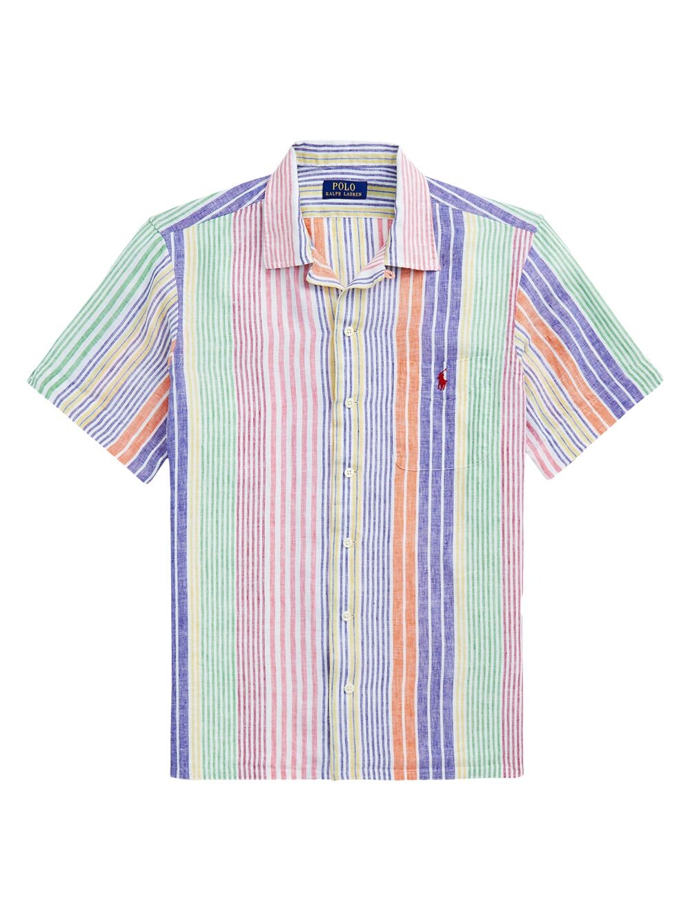Полосатая льняная рубашка с короткими рукавами Polo Ralph Lauren, разноцветный
Полосатая льняная рубашка с короткими рукавами Polo Ralph Lauren, разноцветный