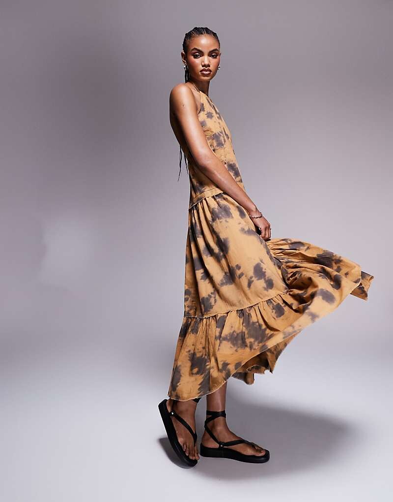 ASOS DESIGN – Многослойное платье миди с вырезом через шею, узорчатым узором и эффектом тай-дай по всей поверхности
ASOS DESIGN – Многослойное платье миди с вырезом через шею, узорчатым узором и эффектом тай-дай по всей поверхности