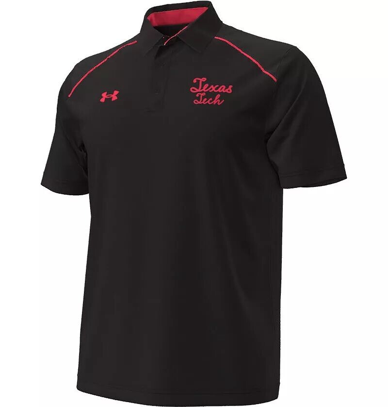 Мужская рубашка-поло с боковой линией Under Armour Texas Tech Red Raiders, черная
Мужская рубашка-поло с боковой линией Under Armour Texas Tech Red Raiders, черная