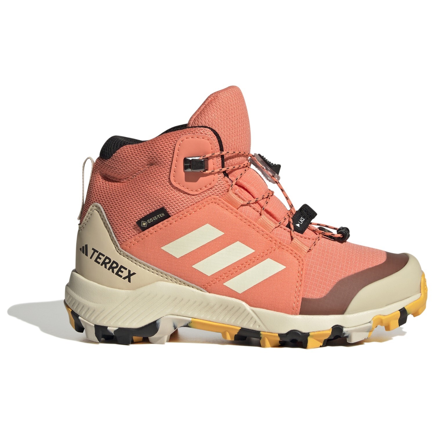 Ботинки для прогулки Adidas Terrex Kid's Terrex Mid GTX, цвет Coral Fusion/Wonder White/Core Black II
Ботинки для прогулки Adidas Terrex Kid's Terrex Mid GTX, цвет Coral Fusion/Wonder White/Core Black II
