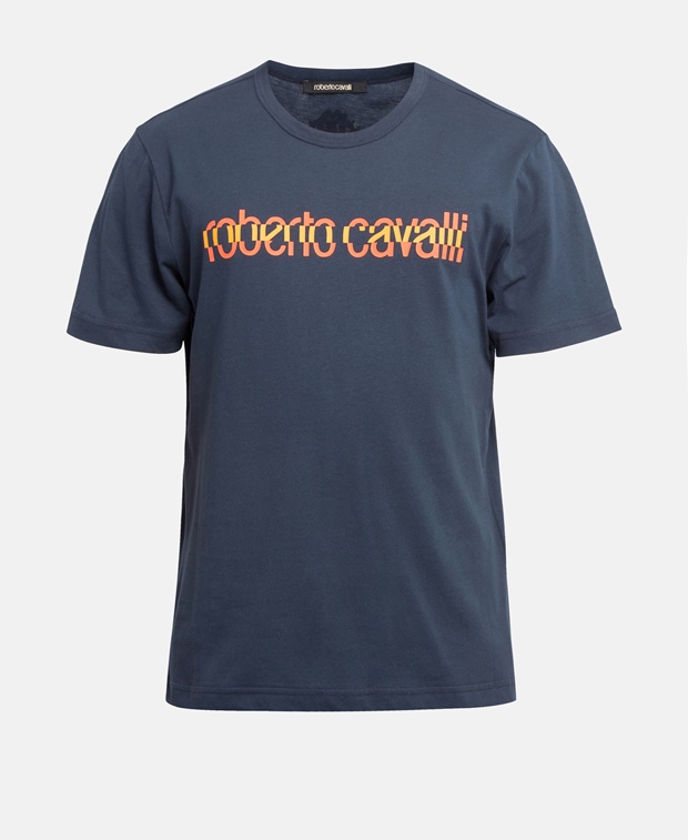 

Футболка Roberto Cavalli, темно-синий